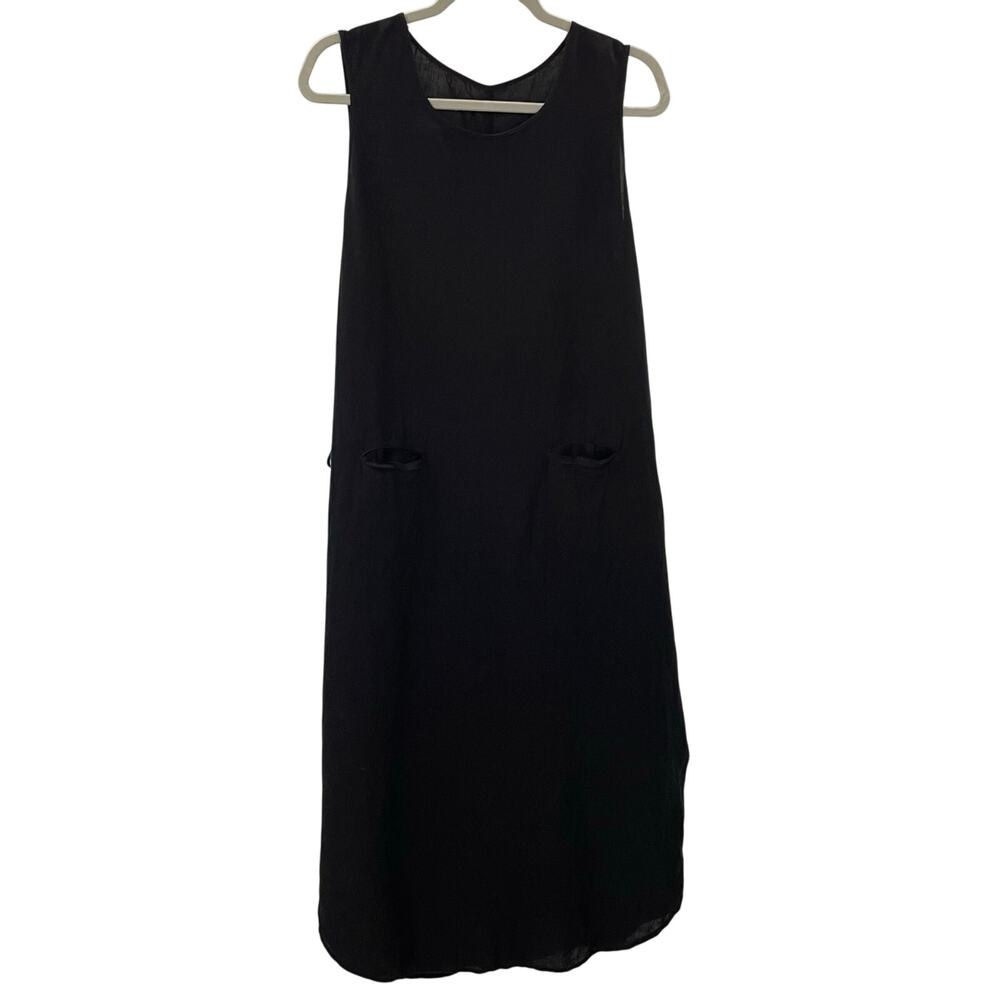 Matteo Los Angeles M Linen Black Swim Cover-Up